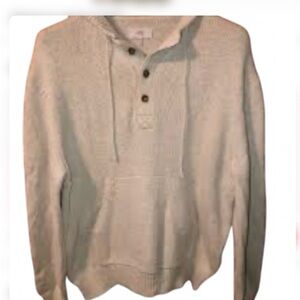 Jack Spade Linen blend Cream Hoodie